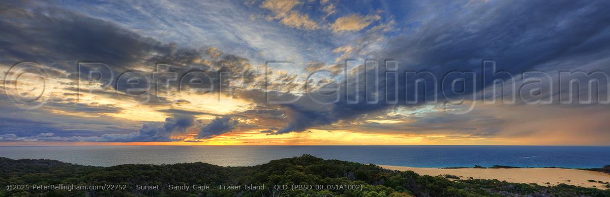 Peter Bellingham Photography Sunset - Sandy Cape - Fraser Island - QLD (PB5D 00 051A1002)